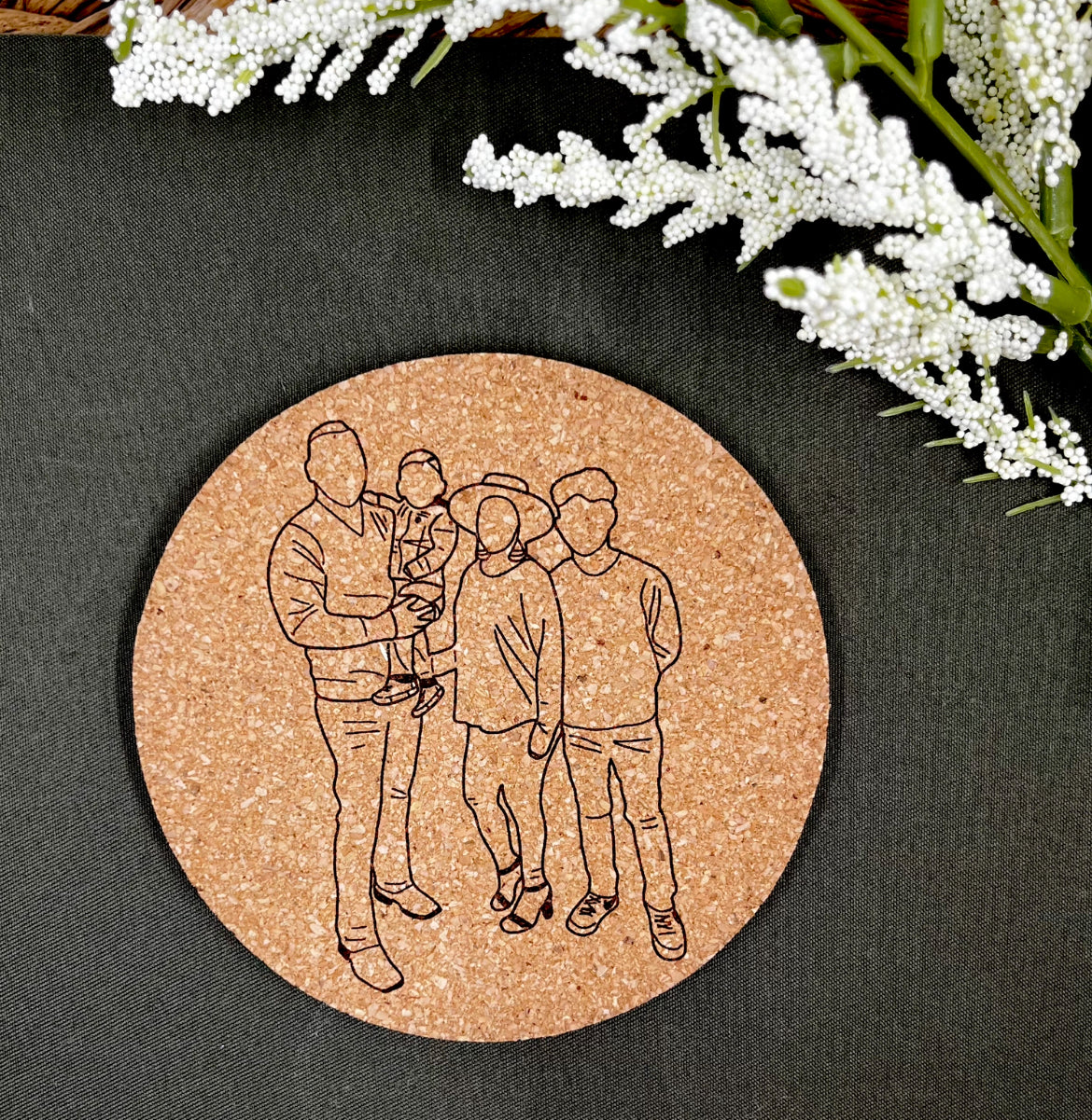 Family Coasters Engraved