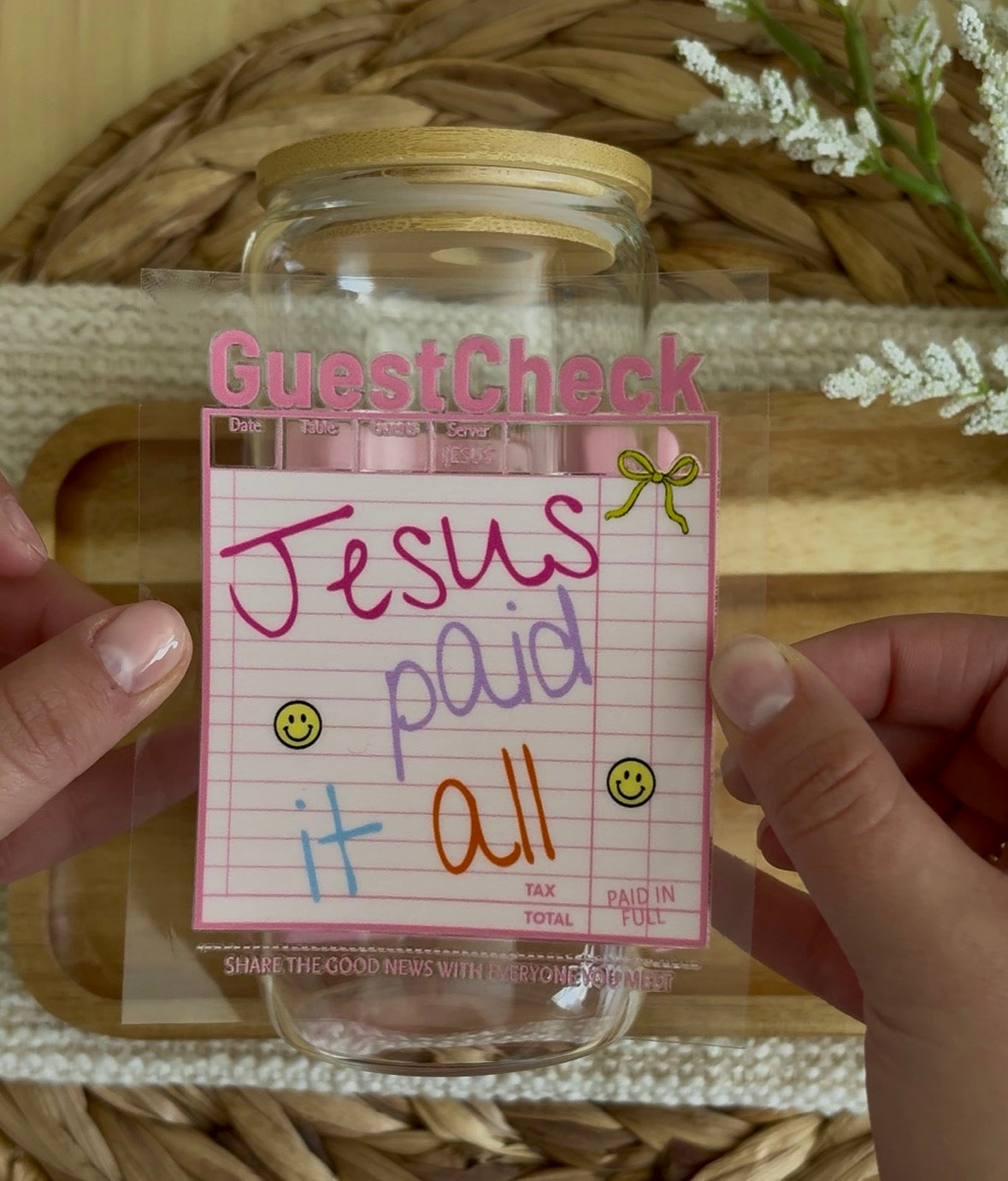 Jesus paid it all Libby Cup