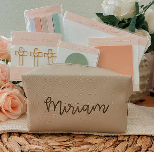 Personalized stationary bag
