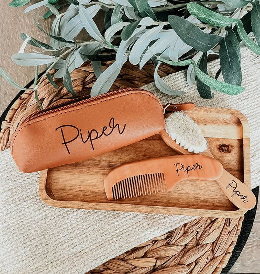 Wooden Brush Set