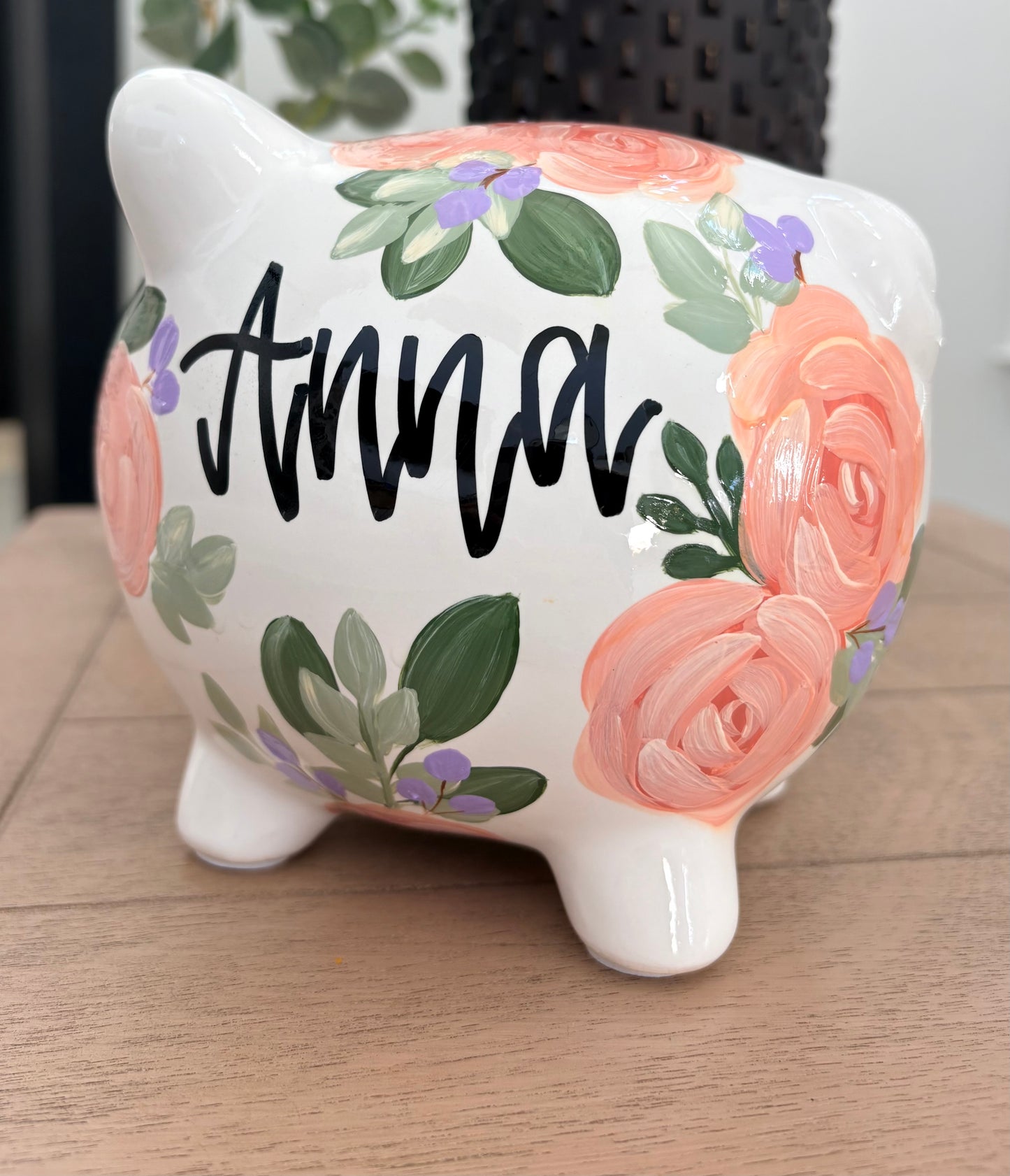 Hand Painted Piggy Bank