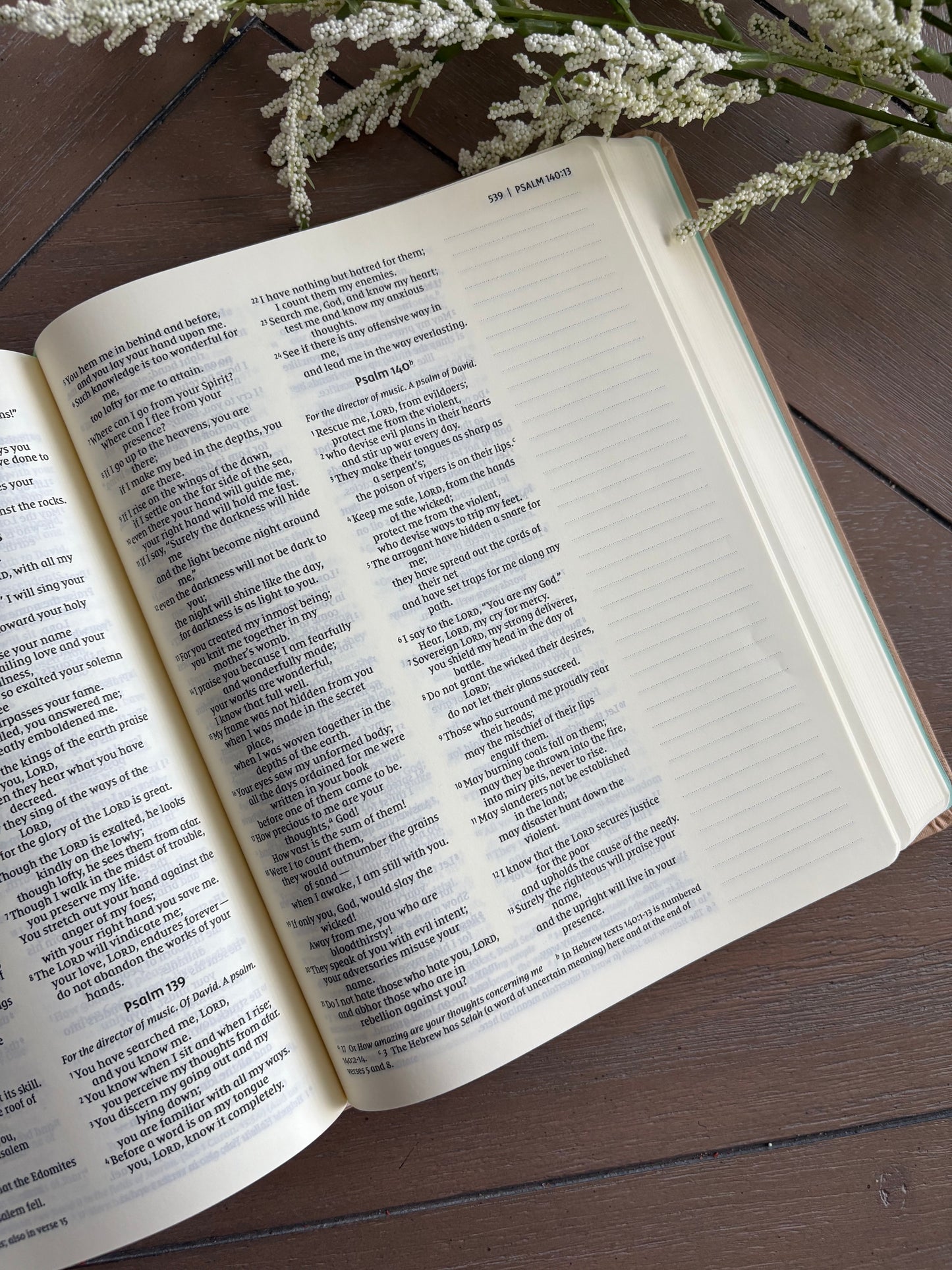 Hand Painted Bible Rosas