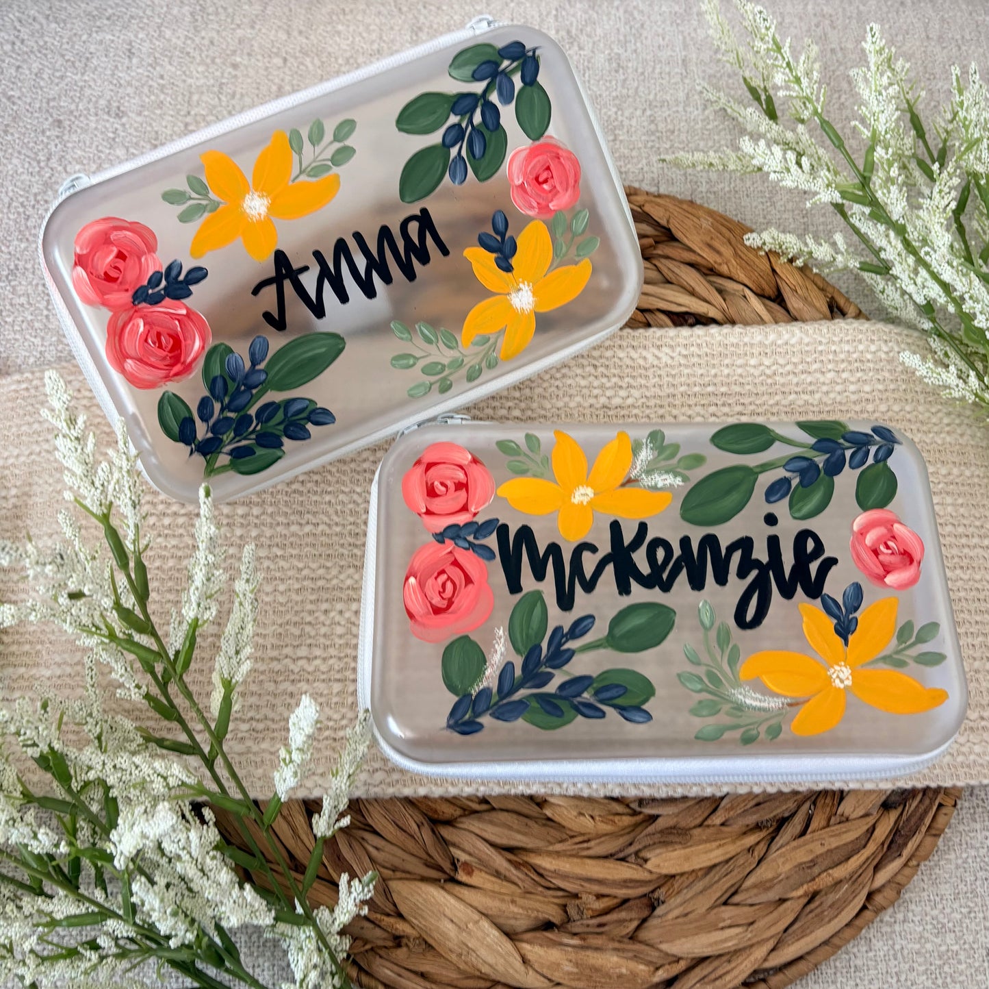 Hand Painted Floral Case