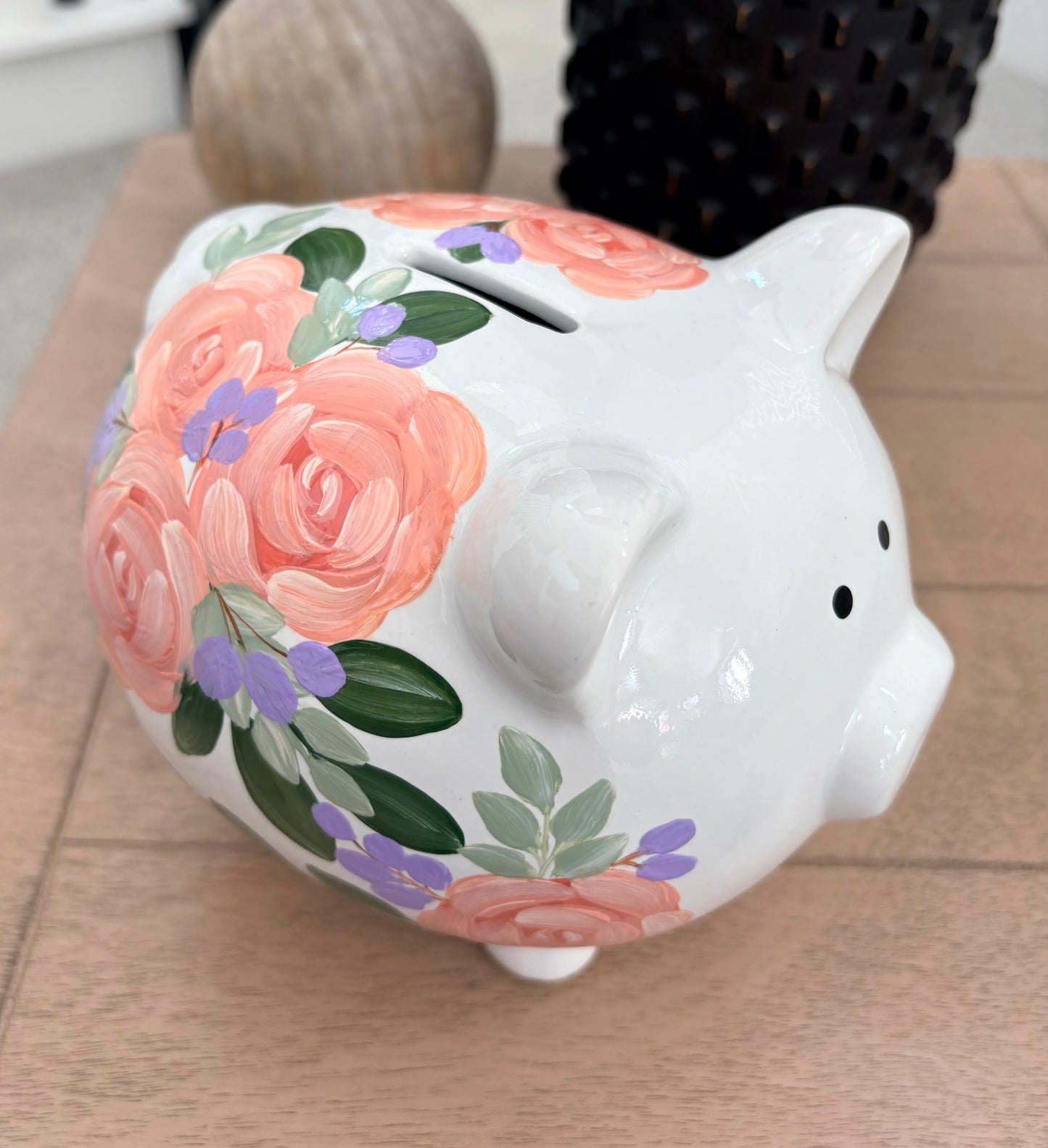 Hand Painted Piggy Bank
